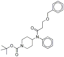 O-Benzyl-N-tert-butoxycarbonyl ω-Hydroxy Norfentanyl 结构式