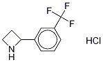 2-[3-(TrifluoroMethyl)phenyl]azetidine Hydrochloride 结构式