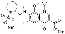 莫西沙星N-硫酸盐二钠盐 结构式