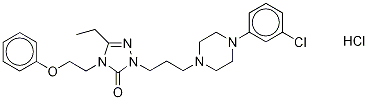 Nefazodone-d6 Hydrochloride 结构式