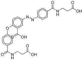 2-O-[4-[[(2-carboxyethyl)aMino]carbonyl]phenyl] Balsalazide 结构式