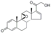 (9β,11β)-9,11-Epoxy-21-hydroxy-pregna-1,4,16-triene-3,20-dione 结构式