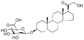 21-Hydroxy-20-oxo-5β-pregnan-3α-yl-d5 β-D-Glucopyranosiduronic Acid 结构式