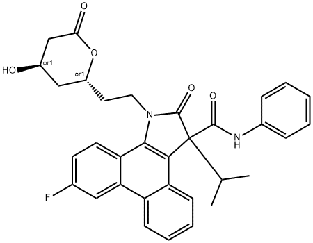 Atorvastatin Lactam Lactone 结构式