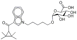 UR-144 N-(5-Hydroxypentyl) β-D-Glucuronide 结构式