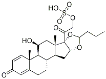 Budesonide 21-Sulfate 结构式