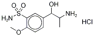 3-HYDROXY-3-(4'-METHOXY-3'-SULFONAMIDOPHENYL)-2-PROPYLAMINE-METHYL-D3, HYDROCHLORIDE 结构式