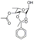 2-O-Benzyl-3,4-di-O-acetyl-α-L-rhamnopyranoside 结构式