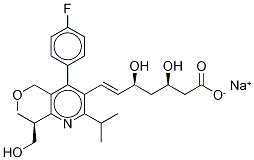 Hydroxy Cerivastatin-d3 Sodium Salt 结构式