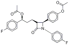 Ezetimibe-d4 Diacetate 结构式