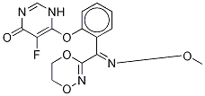 (E)-Deschlorophenyl Fluoxastrobin-d4 结构式