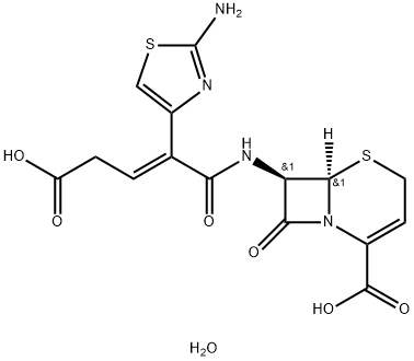 (E)-Ceftibuten Dihydrate 结构式