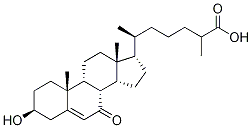 27-Carboxy-7-keto Cholesterol-d4 结构式