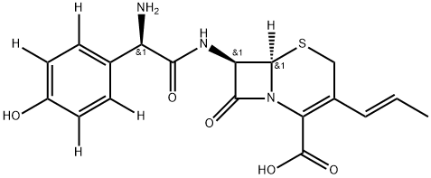 Cefprozil-d4 (E/Z mixture) 结构式