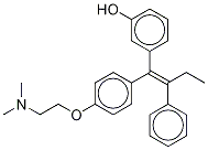 (E)-3-Hydroxy Tamoxifen-d5 结构式