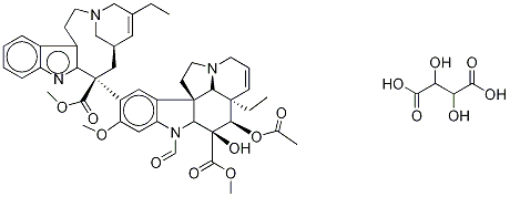 3',4'-Anhydro Vincristine Ditartrate 结构式