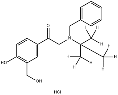 N-Benzyl SalbutaMon-d9 Hydrochloride 结构式