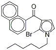 1-Hexyl-2-broMo-3-(1-naphthoyl)pyrrole 结构式