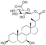 24-Nor Ursodeoxycholic Acid Acyl-β-D-glucuronide 结构式