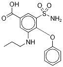 N-Desbutyl-N-propyl BuMetanide-d5 结构式