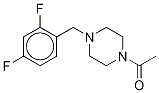 1-Acetyl-4-(2,4-difluorobenzyl)piperazine-d8 结构式