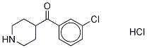 4-(3-Chlorobenzoyl)piperidine Hydrochloride 结构式