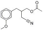 β-[(Acetyloxy)Methyl]-3-Methoxy-benzenebutanenitrile 结构式