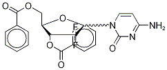 2'-DEOXY-3',5'-DI-O-BENZOYL-2',2'-DIFLUOROCYTIDINE-13C,15N2 结构式