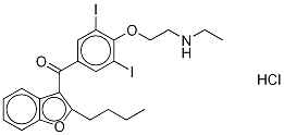 Desethyl Amiodarone-d4 Hydrochloride 结构式