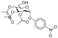 4-Nitrophenyl-2,3,4-tri-O-acetyl-α-D-glucopyranoside 结构式