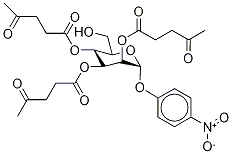 4-Nitrophenyl 2,3,4-Tri-O-levulinoyl-α-D-mannopyranoside 结构式