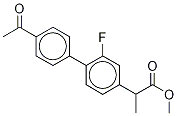 Methyl 2-(4’-Acetyl-2-fluoro-biphenyl-4-yl)-propionate-d3 结构式