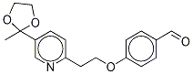 4-[2-[5-(2-Methyl-1,3-dioxolan-2-yl)-2-pyridinyl]ethoxy-d4]benzaldehyde 结构式