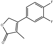 4-(2,4-Difluorophenyl)-3-methyl-2(5H)-furanone 结构式