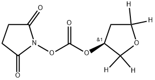 Carbonic Acid 2,5-Dioxopyrrolidin-1-yl (S)-Tetrahydrofuran-d4-3-yl Ester 结构式