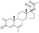 2(α/β)-Methyl Megestrol Acetate 
(Mixture of Diastereomers) 结构式