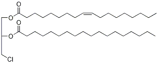 rac 1-Oleoyl-2-stearoyl-3-chloropropanediol-d5 结构式