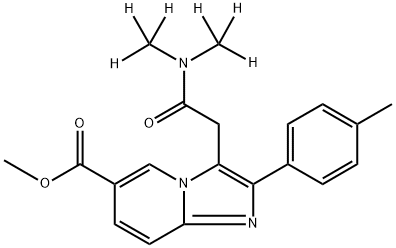 Zolpidem-d6 6-Carboxylic Acid Methyl Ester 结构式