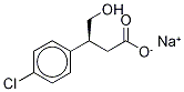 (S)-3-(4-Chlorophenyl)-4-hydroxybutyric Acid SodiuM Salt 结构式