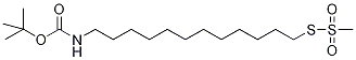 12-(t-Boc-aMino)-1-dodecyl Methanethiosulfonate 结构式