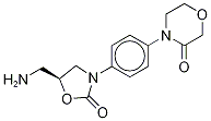 4-[4-[(5S)-5-(AMinoMethyl)-2-oxo-3-oxazolidinyl]phenyl]-3-Morpholinone-d4 结构式