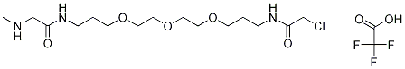 N'-(13-ChloroacetaMido-4,7,10-trioxatridecanyl)-N-Methyl-glycinaMide Trifluoroacetate 结构式