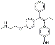 N-DesMethyl-4'-hydroxy TaMoxifen-d3 
(E/Z Mixture) 结构式