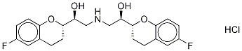 (+)-Nebivolol-d4 Hydrochloride 结构式