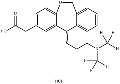 Olopatadine-d3 Hydrochloride 结构式