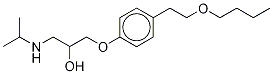 O-Des(cyclopropylMethyl)-O-butyl Betaxolol Hydrochloride 结构式