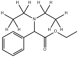 α-[(Diethyl-d10)aMino]benzeneacetic Acid Ethyl Ester 结构式