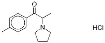 4'-Methyl-α-pyrrolidinopropiophenone-d8 Hydrochloride 结构式