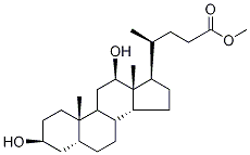(3β,5β,12α)-3,12-Dihydroxy-cholan-24-oic Acid Methyl Ester 结构式