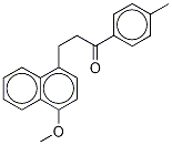 1-(4-Methylphenyl)-3-(1-(4-Methoxynaphthalenyl))-1-propanone 结构式